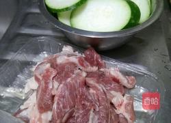 节瓜炒梅头肉的做法图解1