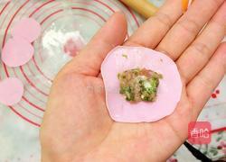 火龙果饺子的做法图解8