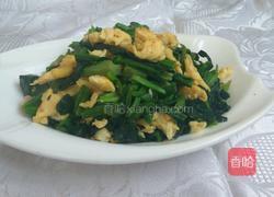 炒鸡蛋菠菜的做法图解7