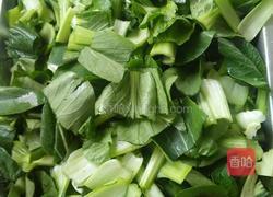 香茹扒油菜的做法图解1