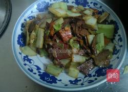牛肝白菜小炒的做法图解3