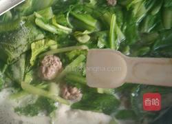 小白菜汆丸子的做法图解15