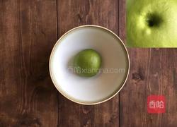 抹茶豆沙包的做法图解3