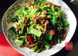 羊肉炒蒜薹的做法图解8