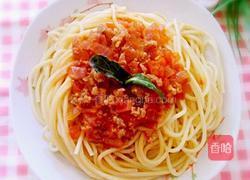 肉酱番茄意面的做法图解6