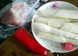 茭白肉片的做法图解1