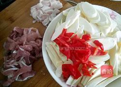 茭白肉片的做法图解2