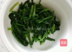 虾子酱靓拌菠菜的做法图解3