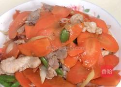 胡萝卜炒肉的做法图解5