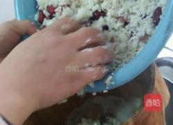 腊肉荸荠莲藕红枣糯米饭的做法图解6