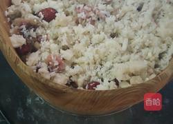 腊肉荸荠莲藕红枣糯米饭的做法图解7