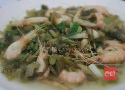 酸菜炒白虾的做法图解6