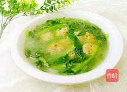 菠菜丸子汤的做法图解8