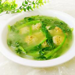 菠菜丸子汤的做法[图]