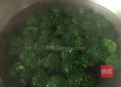 鳐柱鲍汁扒西兰花的做法图解2