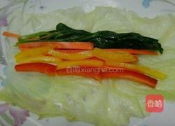 三色菜卷的做法图解3