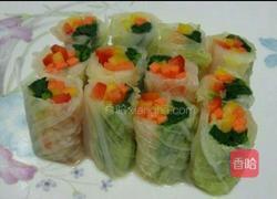 三色菜卷的做法图解5