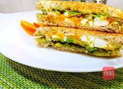 牛油果鸡蛋三明治的做法图解6