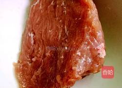 尖椒蒜苗肉丝的做法图解1