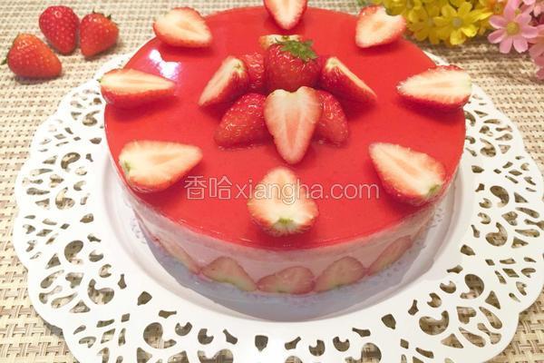 草莓酸奶慕斯蛋糕（八寸）