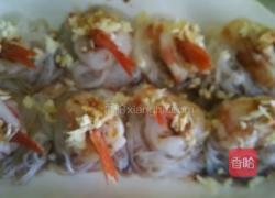 蒜蓉粉丝蒸虾球的做法图解8