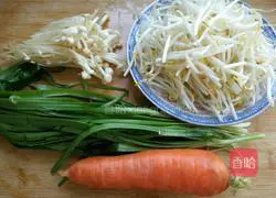 Illustration of how to make vegetarian spring rolls 1