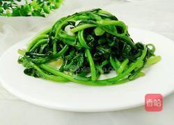 素炒菜心的做法图解8