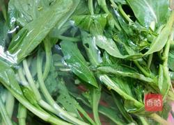 素炒菜心的做法图解1