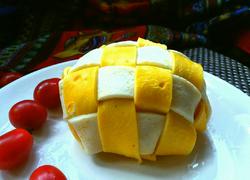 格子蛋包饭