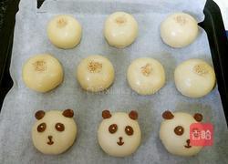 熊猫蛋黄酥的做法图解17