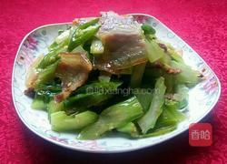 西芹炒腊肉的做法图解9