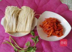 桔梗拌金针菇的做法图解1