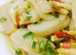 荞头冬笋炒年糕的做法图解7