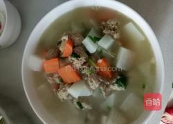 羊肉丸子萝卜汤的做法图解8