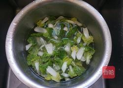 蒜蓉火腿黄心菜的做法图解2