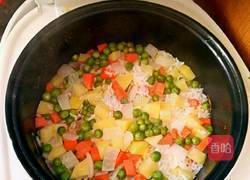 五彩鲜蔬杂粮饭的做法图解8