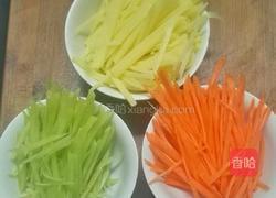 肉沫炒三丝的做法图解2
