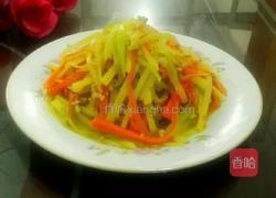 肉沫炒三丝的做法图解7