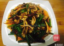 香辣鱿鱼头的做法图解3