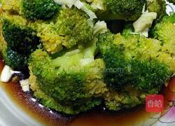 蒸鱼豉油西兰花的做法图解14