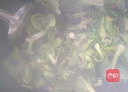 爆炒 青菜 金针菇的做法图解2