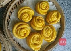玫瑰花南瓜馒头的做法图解8
