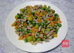 豌豆白果炒肉丁的做法图解12