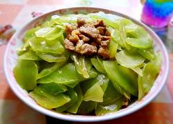 瘦肉炒莴苣片
