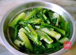 炒油麦菜的做法图解5