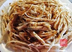 干煸手撕杏鲍菇的做法图解3