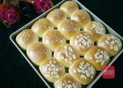 鲜奶油小面包(一次性发酵）的做法图解2