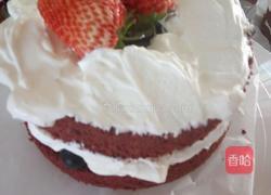 红丝绒裸蛋糕(8寸)的做法图解11