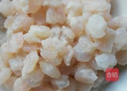 鸡米头炒虾仁的做法图解2