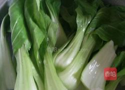 香菇油菜的做法图解1